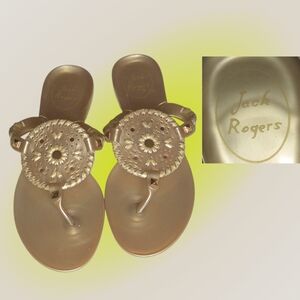 Jack Rogers Metallic Gold Sandals